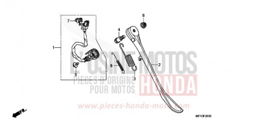 SIDE STAND VT1300CXA de 2010
